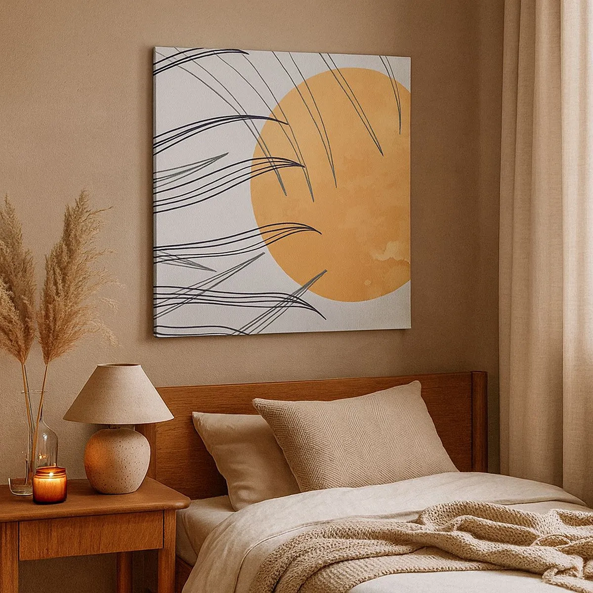 Canvas picture - Always Towards the Sun - 30x30 cm