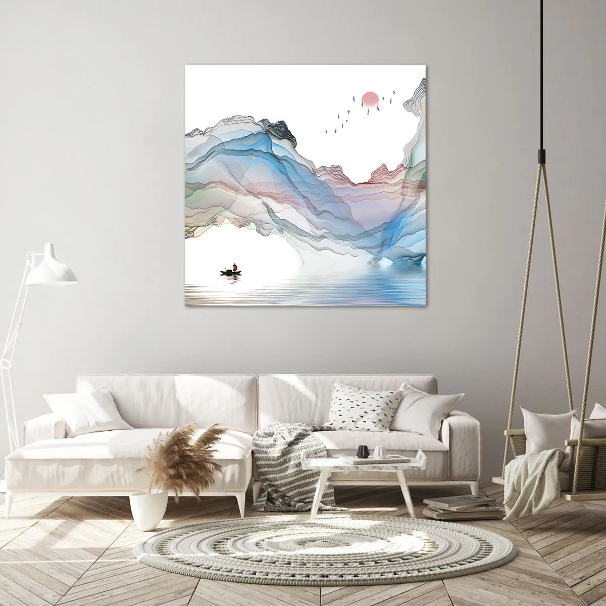 Canvas picture - Towards Crystal Mountains - 30x30 cm