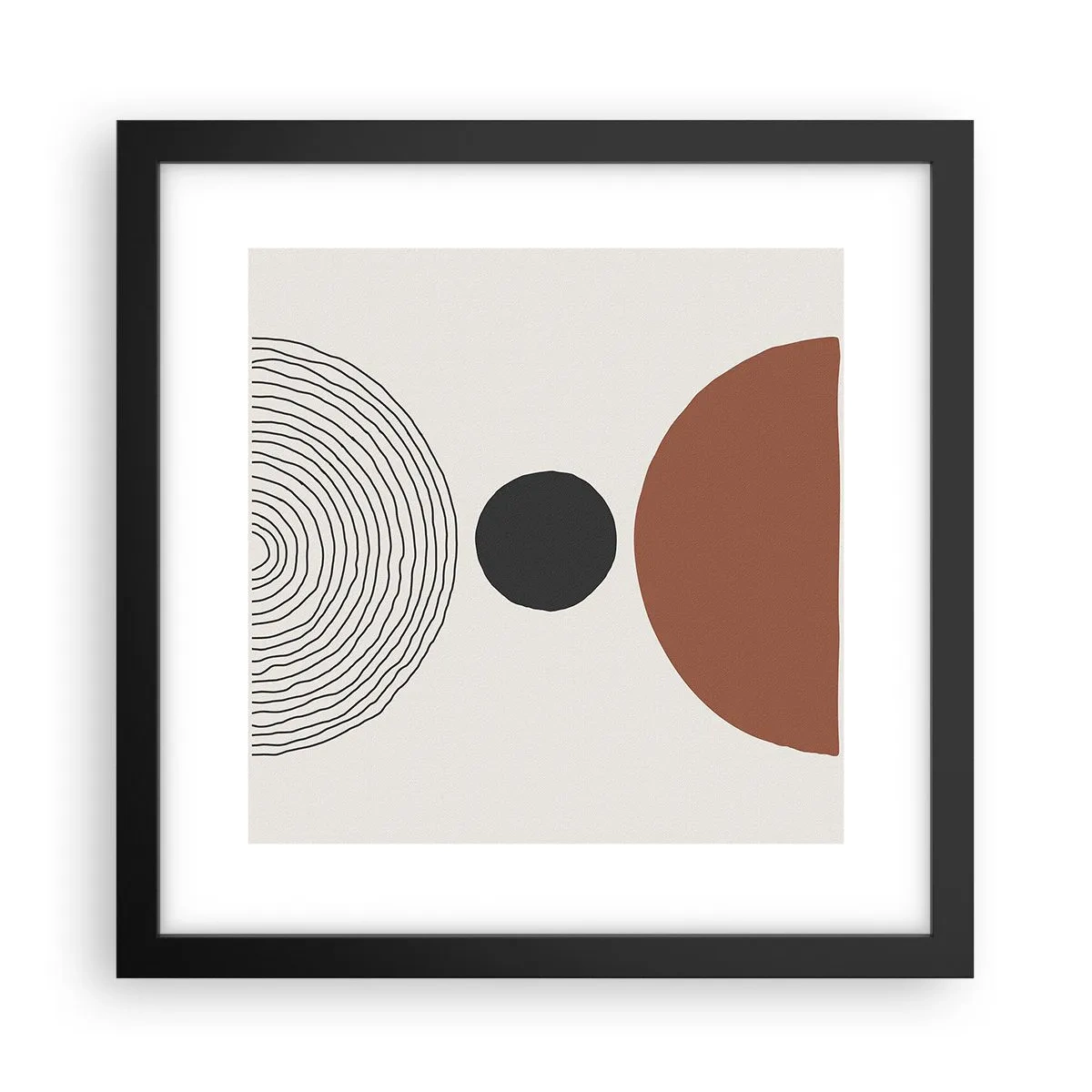 Poster in black frame - In the Centre of Attention - 30x30 cm