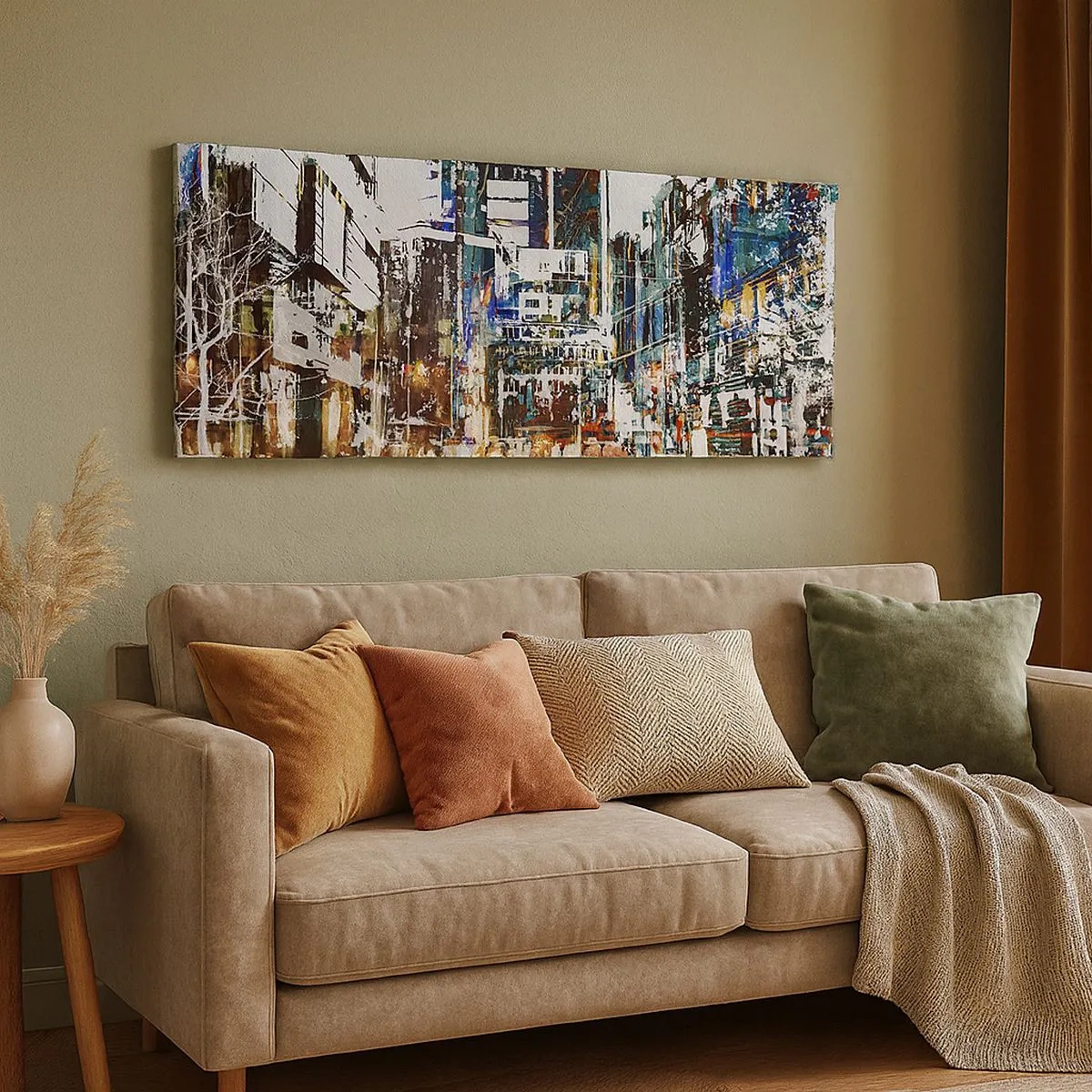 Canvas picture - Sparkling City - 100x40 cm