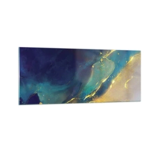 Glass picture - Golden Flood - 100x40 cm