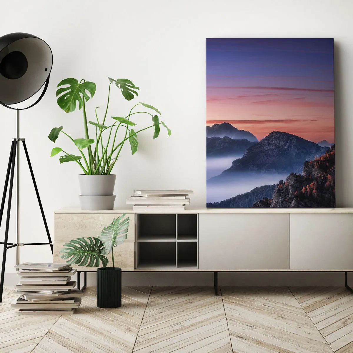 Canvas picture - Over the Valleys - 50x70 cm