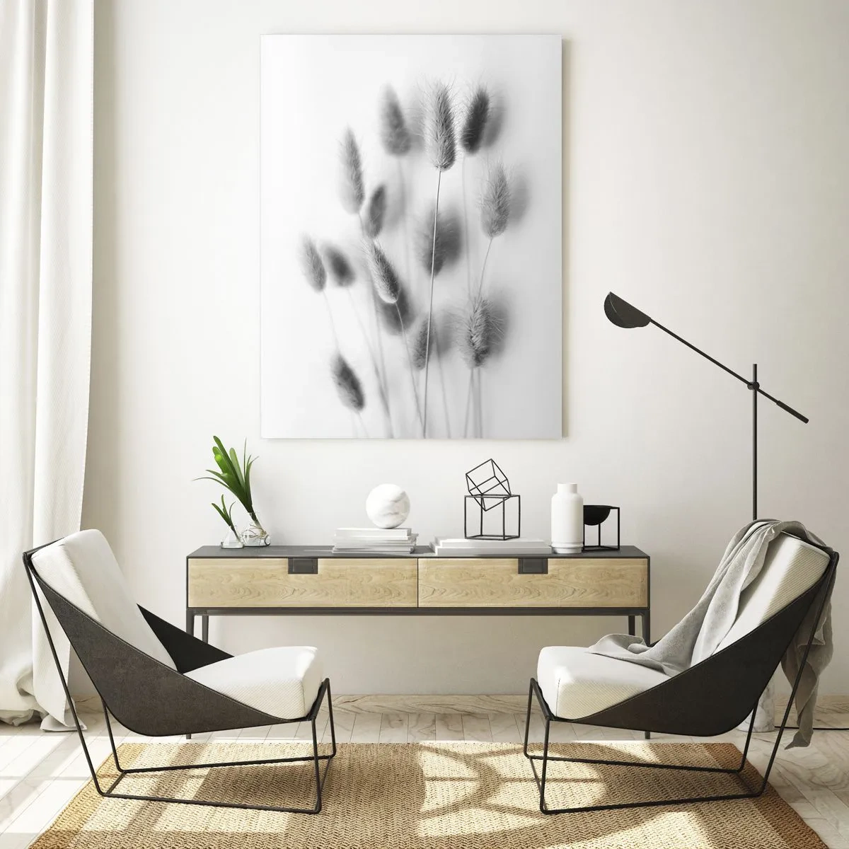 Glass picture - Her Softness Grass - 70x100 cm