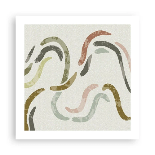 Poster - Cheerful Dance of Abstraction - 50x50 cm