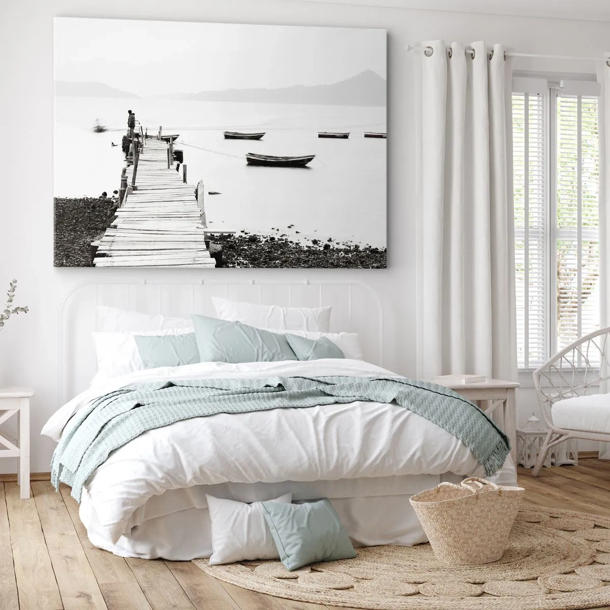 Canvas picture - By Waters Still and Clear - 120x80 cm