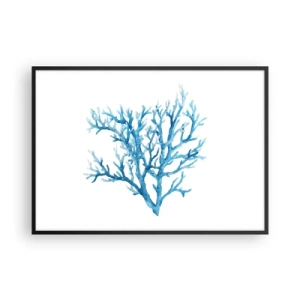 Poster in black frame - Sea Filigree - 100x70 cm