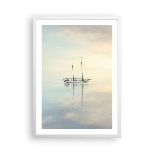 Poster in white frmae - In the Sea of Silence - 50x70 cm