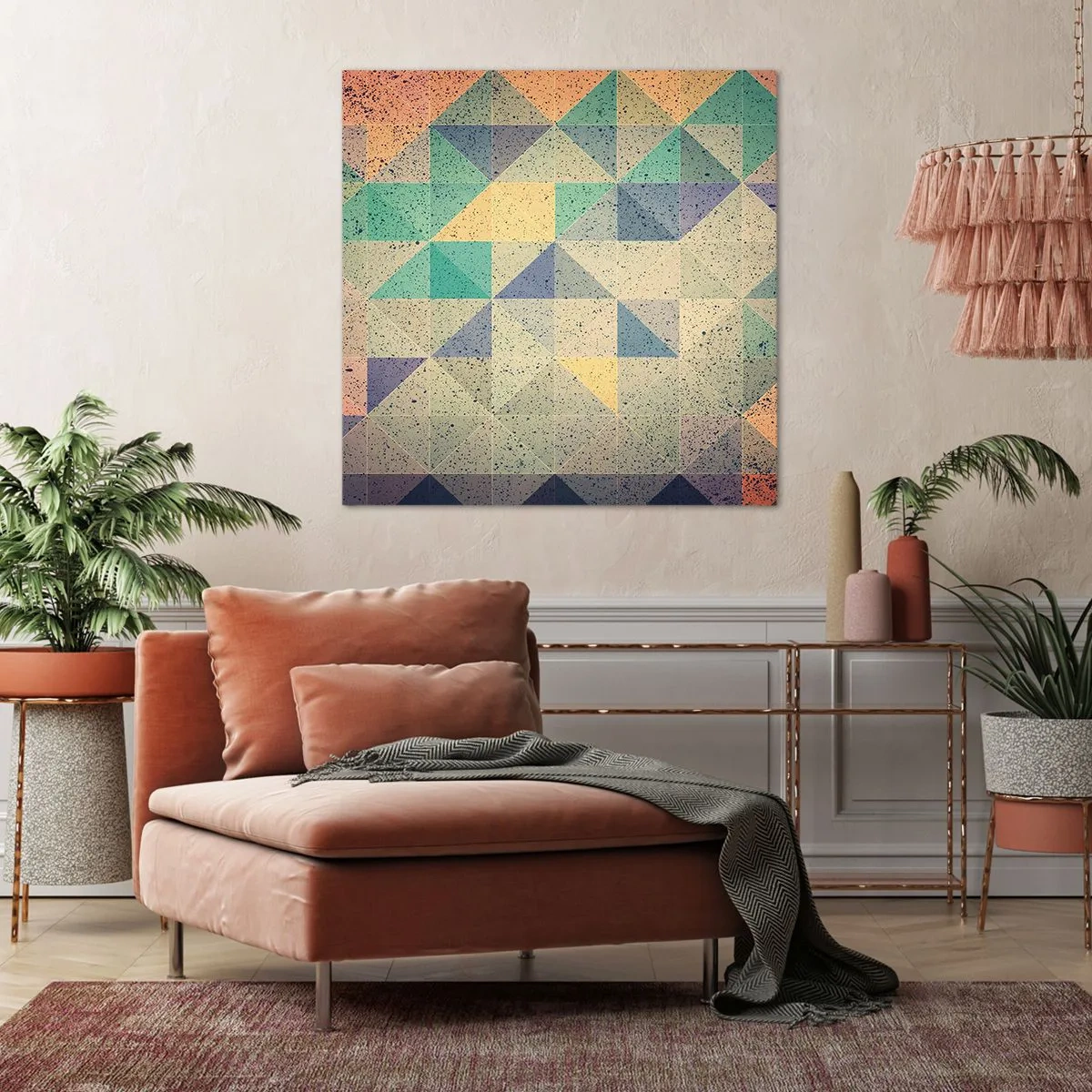 Canvas picture - The Republic of Triangles - 30x30 cm