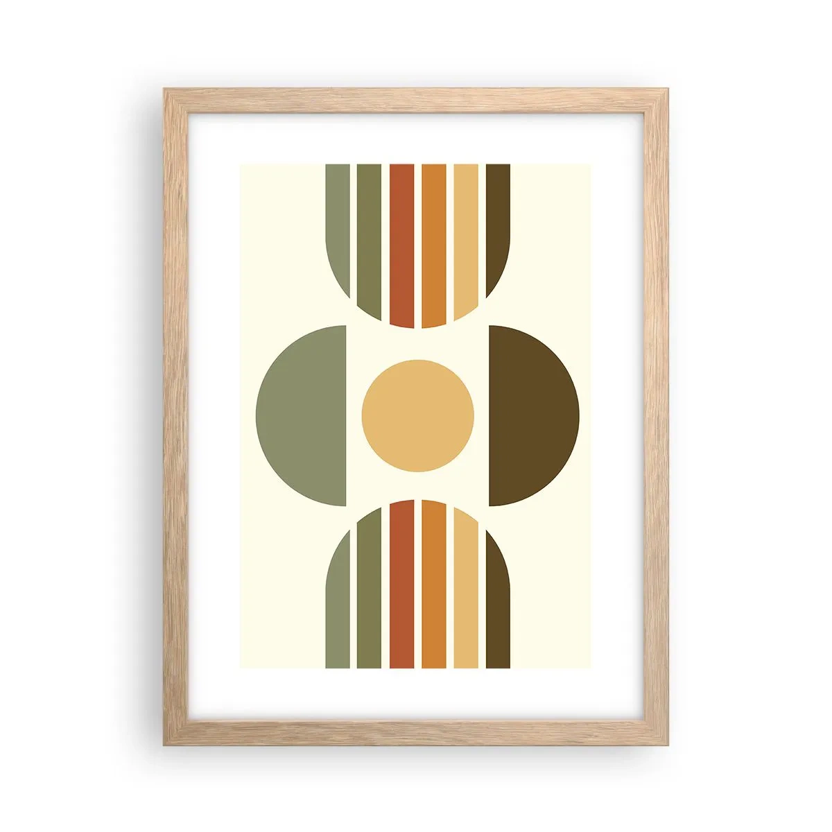 Poster in light oak frame - In the Colours of Soli - 30x40 cm