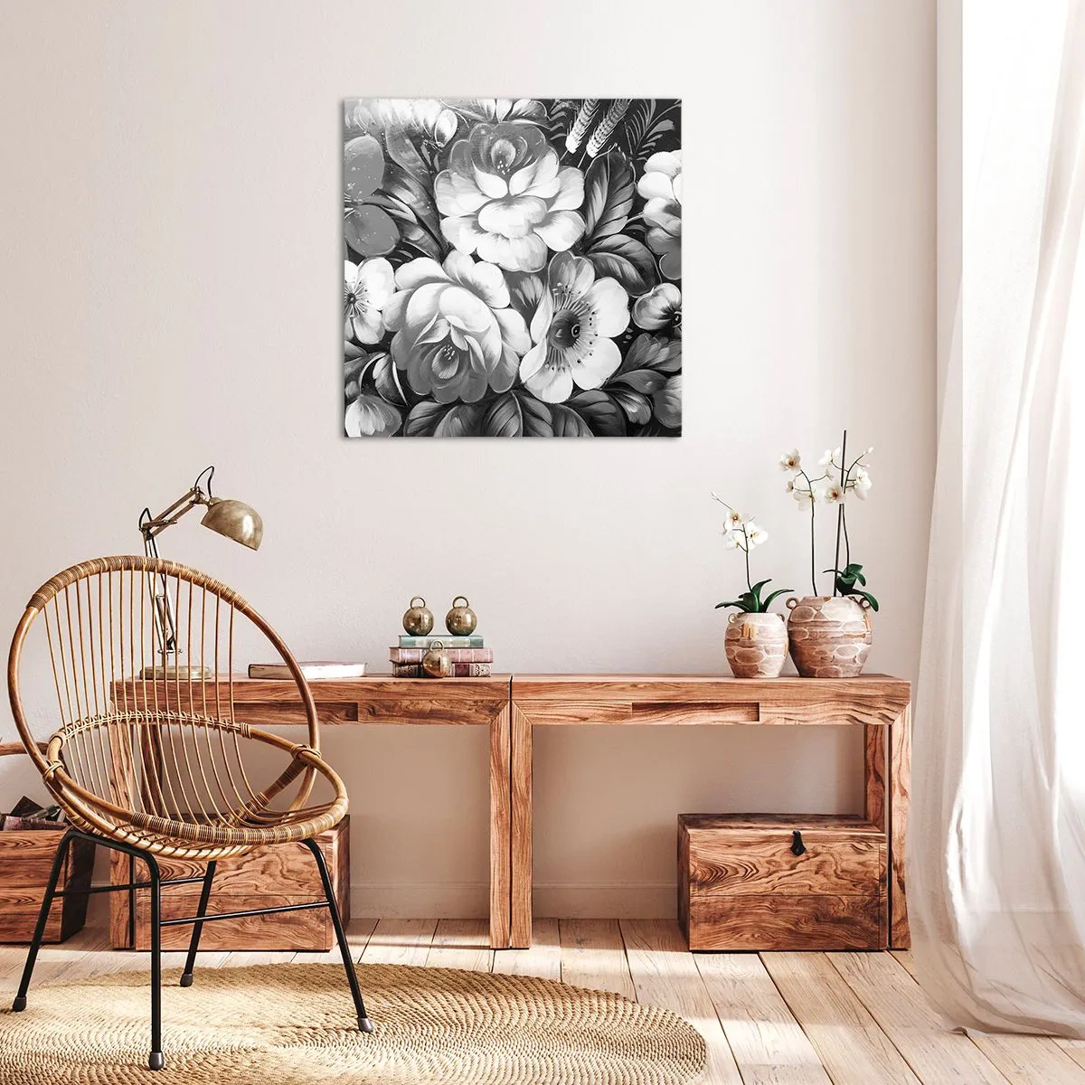 Canvas picture - Beautiful Even in Greyness - 50x50 cm