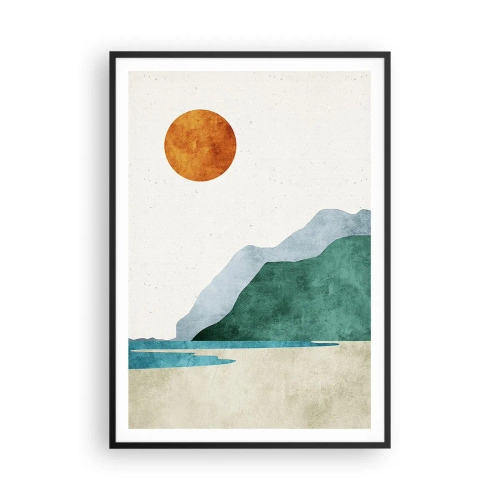 Poster in black frame - Proper Landscape - 70x100 cm