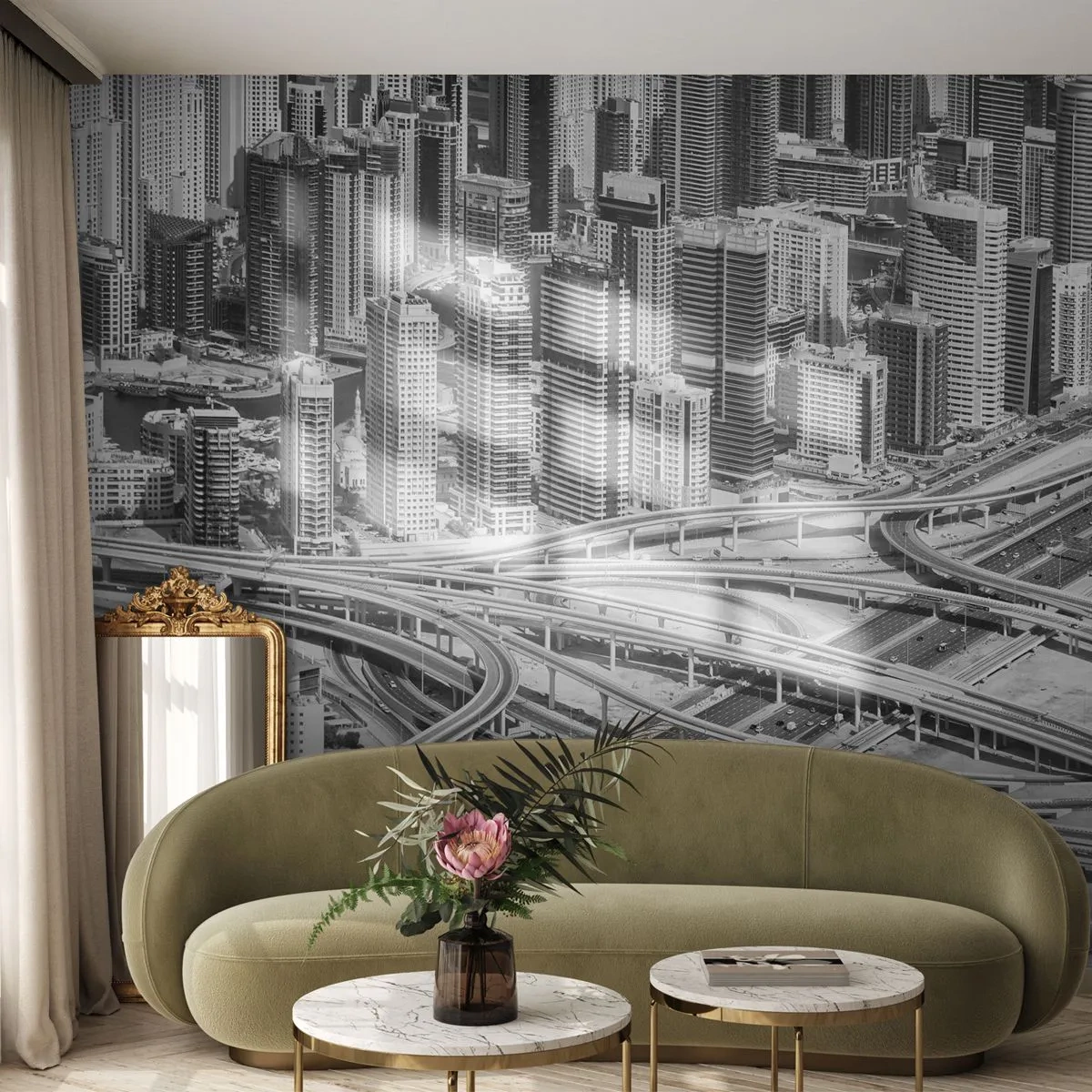 Photo Wallpaper Standard Eco - Dubai - Impossible City - City, Architecture, Metropolis - 300x210 cm