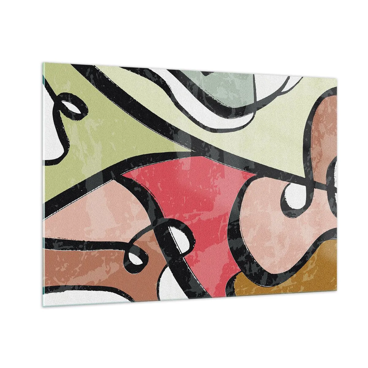 Glass picture - Pirouettes Among Colours - 100x70 cm