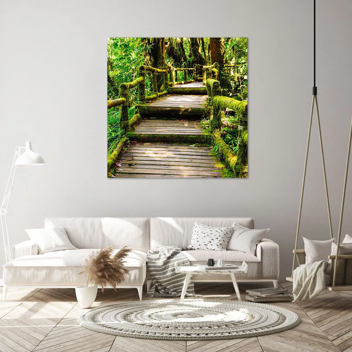 Canvas picture - Down the Green Path - 60x60 cm