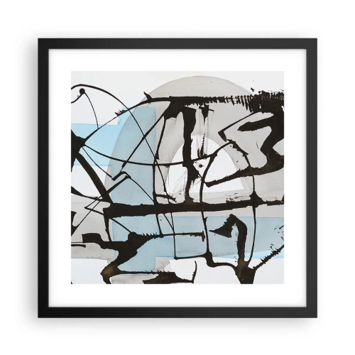 Poster in black frame - After All Blue - 40x40 cm