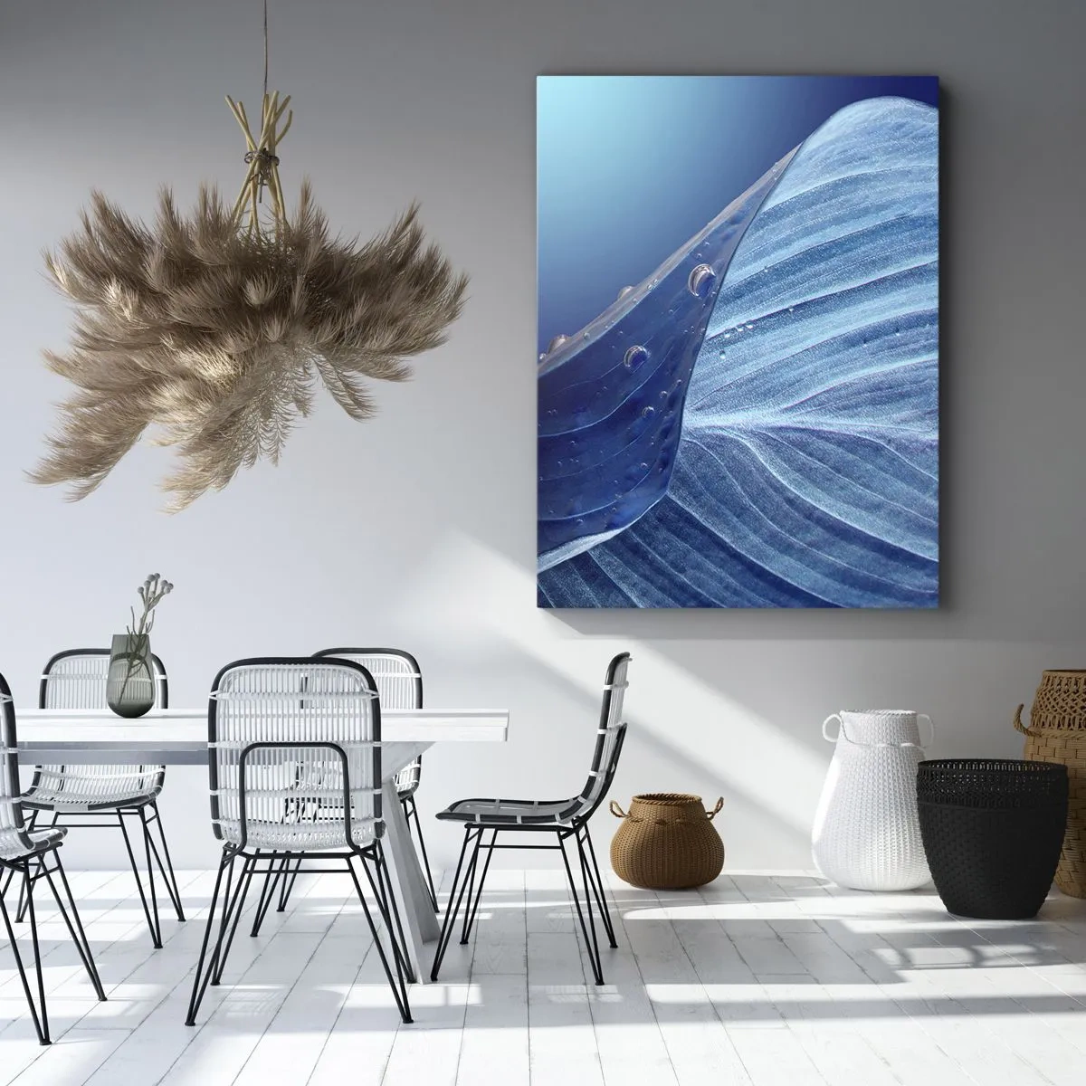 Canvas picture - Hidden Drops of Blue - 50x70 cm