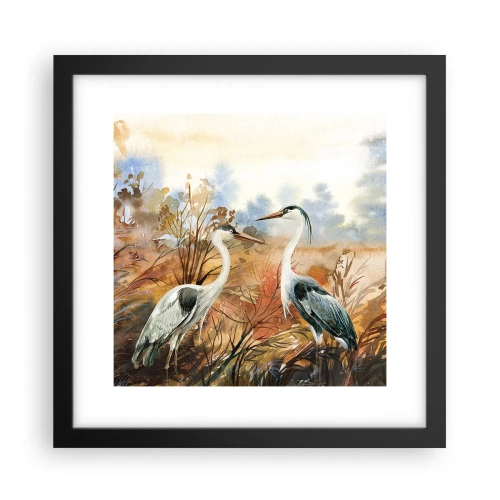 Poster in black frame - Where to in Autumn? - 30x30 cm