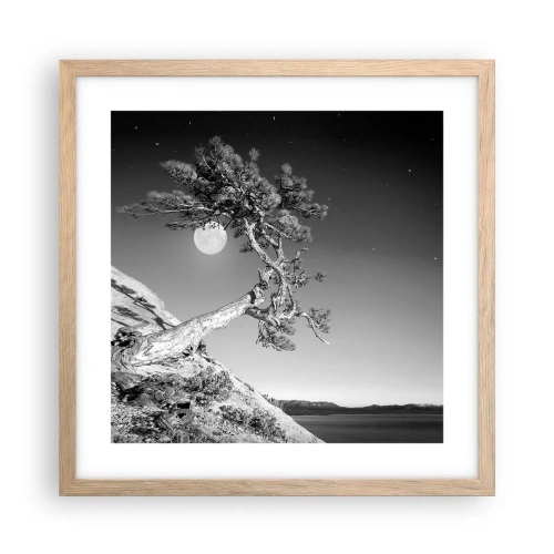 Poster in light oak frame - Winning Warrior - 40x40 cm