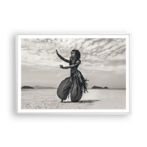 Poster in white frmae - Dance of Southern Islands - 100x70 cm