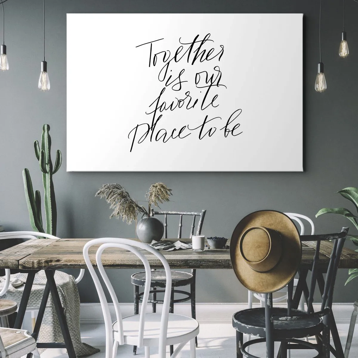 Canvas picture - Typographic inscription in an elegant style on a white background - 70x50cm - Do You Also Feel This? - Modern wall decoration for the living room and bedroom ARTTOR