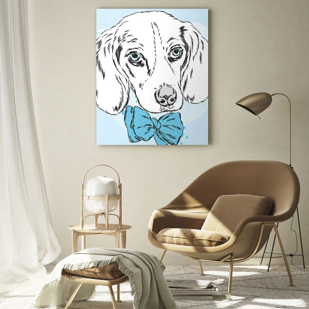 Glass picture - Dog Elegance - 70x100 cm