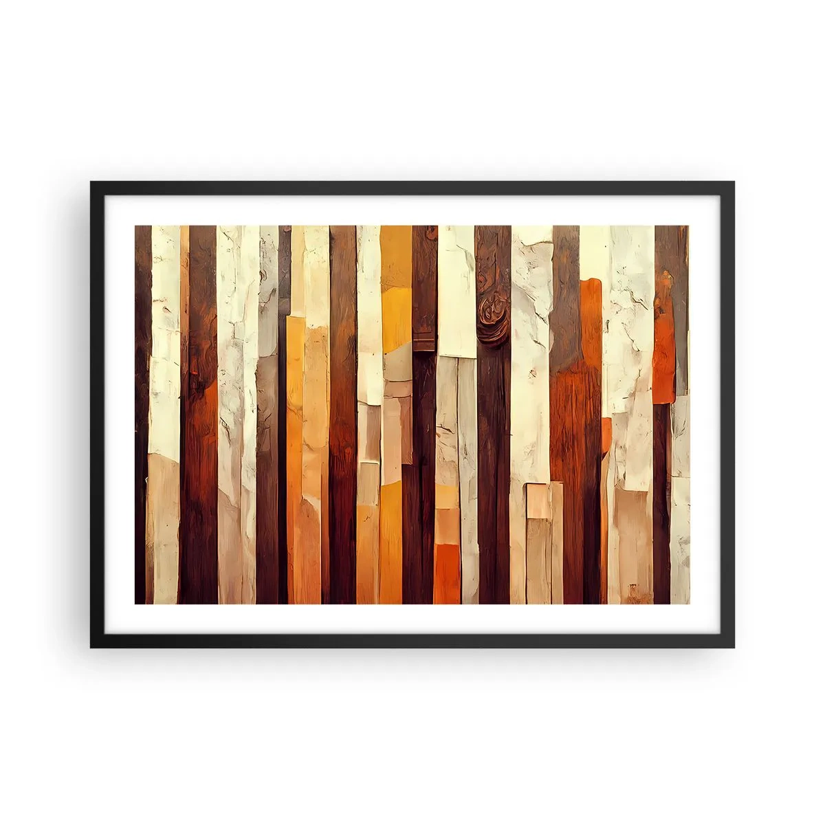 Poster in black frame - Anthem of Forest Birds - 70x50 cm