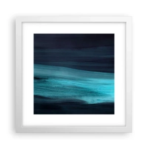 Poster in white frmae - Swim with the Flow - 30x30 cm