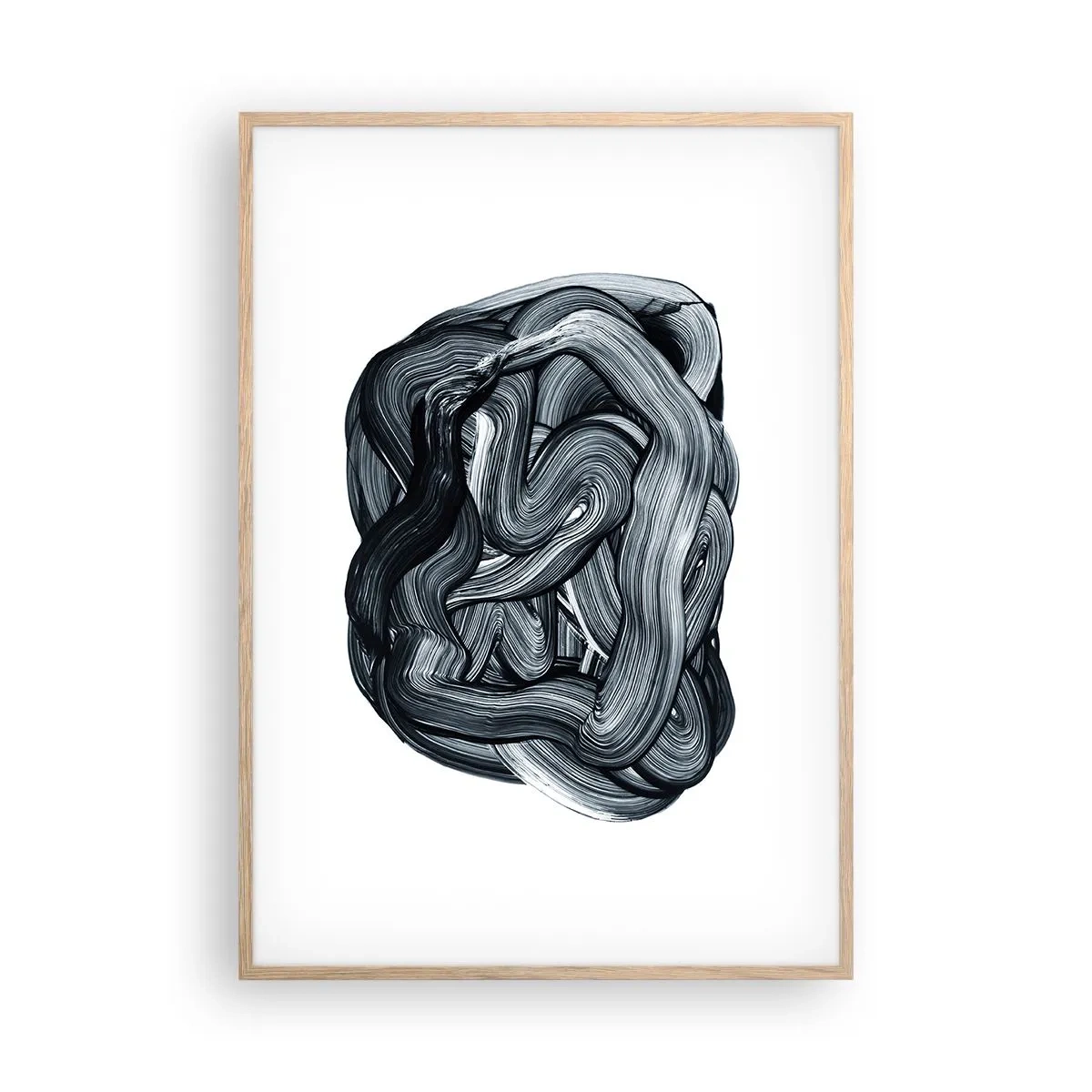 Poster in light oak frame - It's Not So simple - 70x100 cm