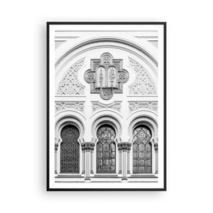 Poster in black frame - At the Crossroads of Cultures - 70x100 cm