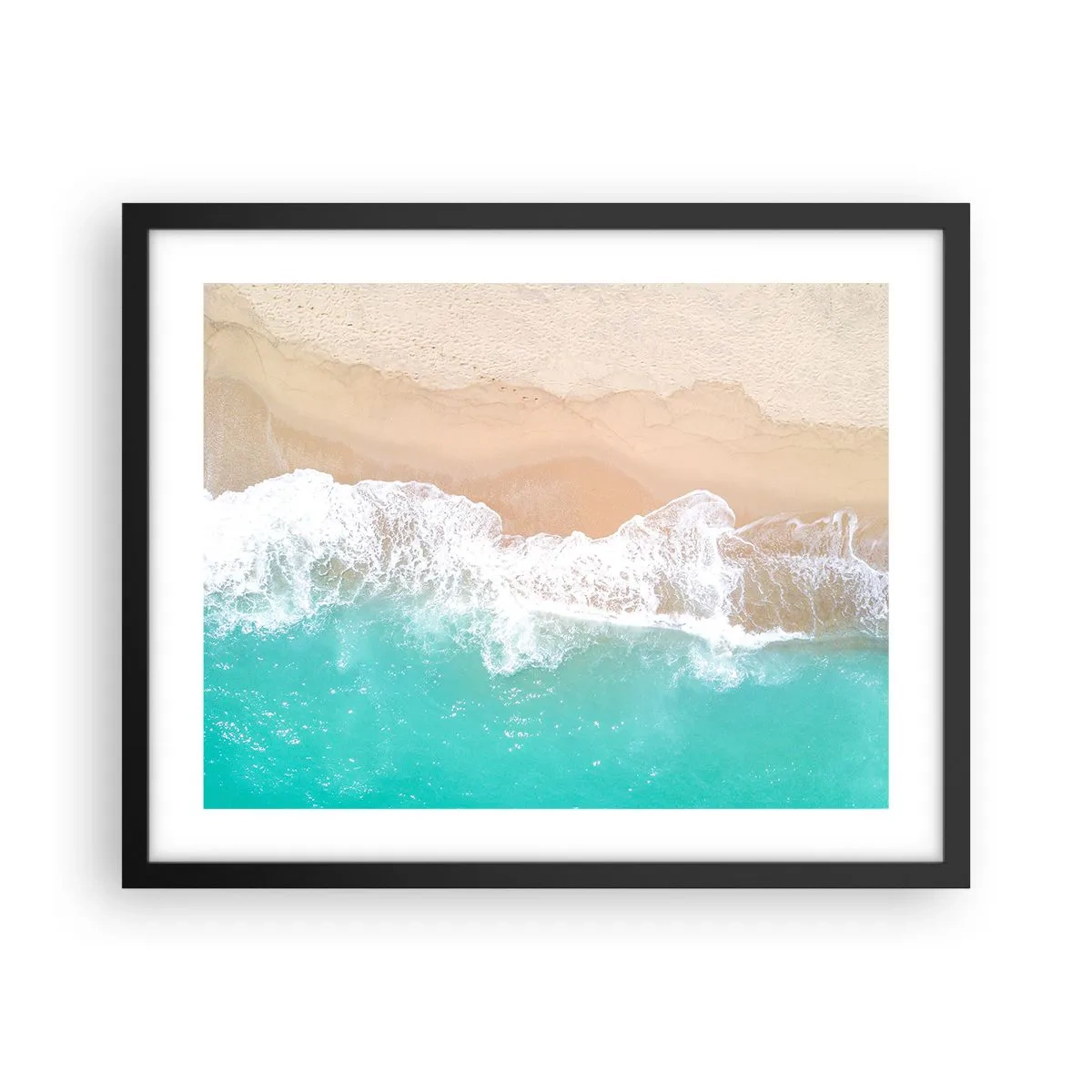 Poster in black frame - Touch Full of Caress - 50x40 cm