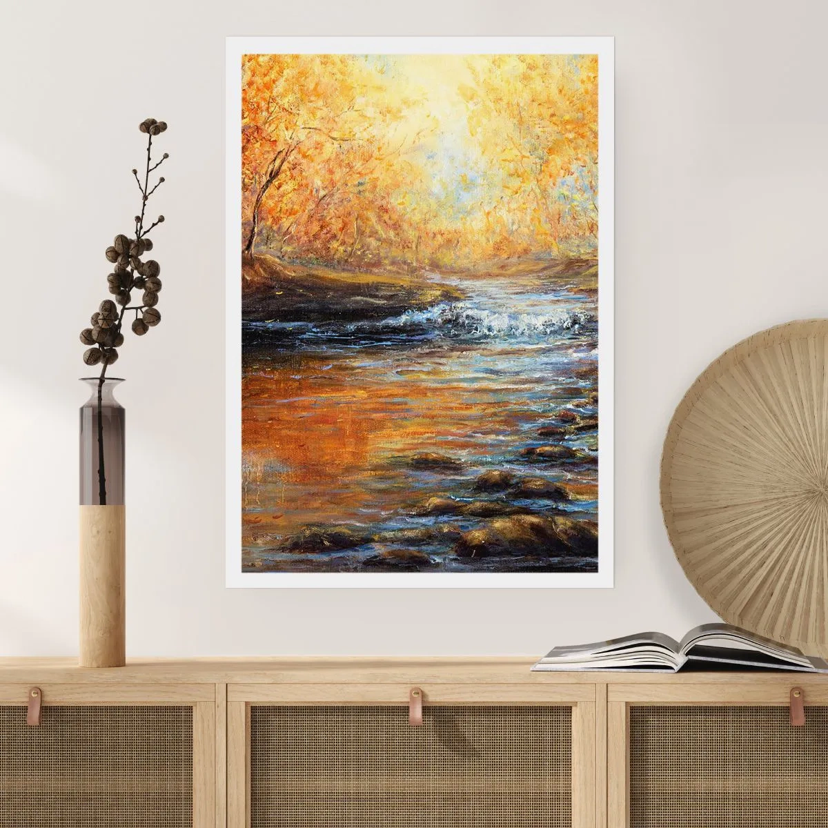 Poster - Golden Brook - 50x70 cm