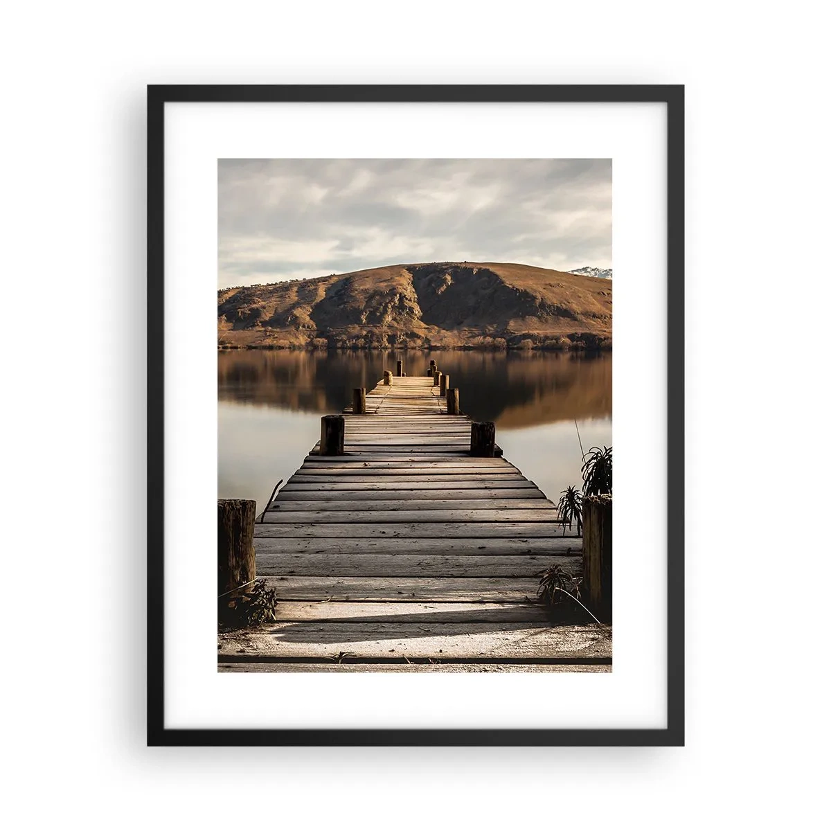 Poster in black frame - Landscape in Silence - 40x50 cm