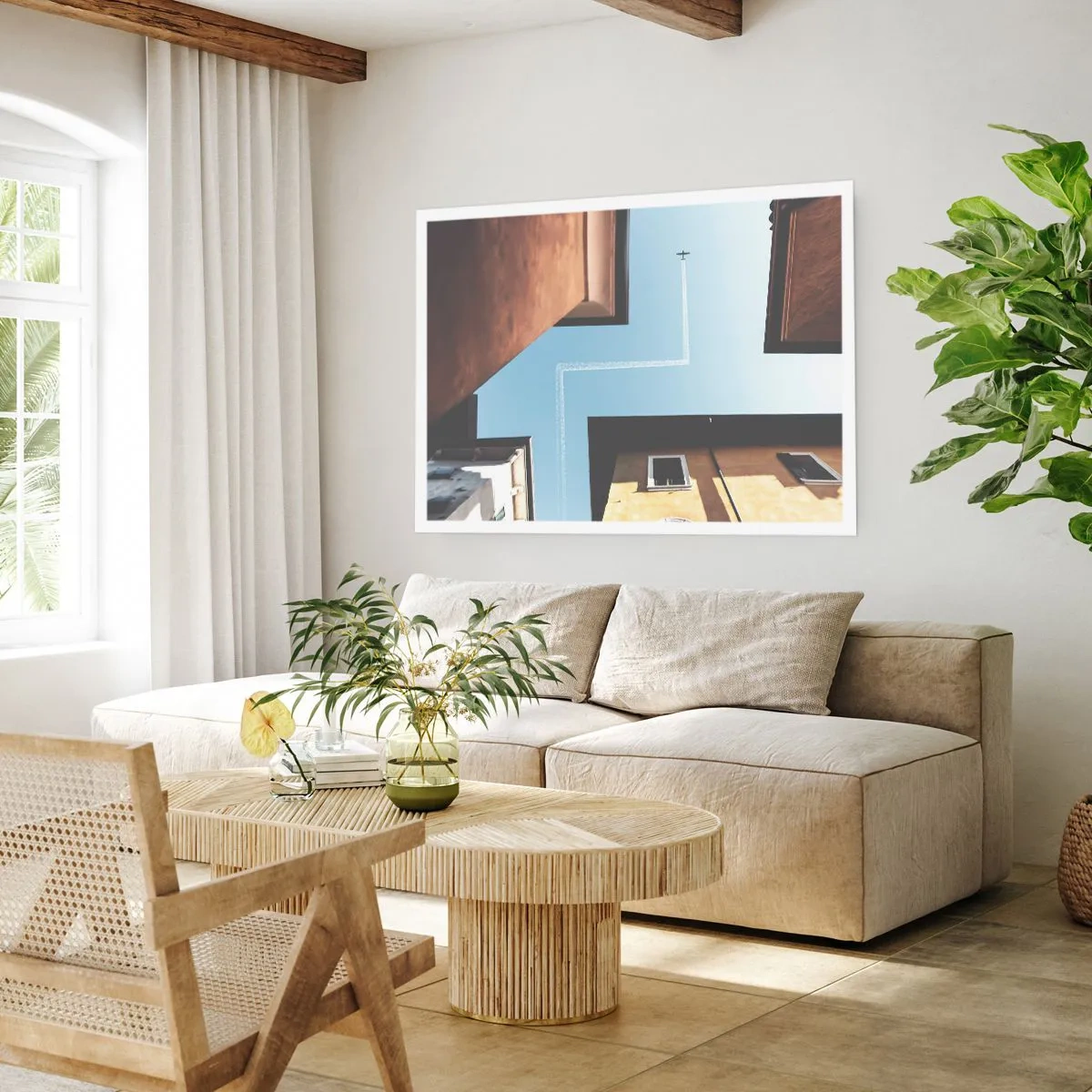 Poster - Above City Maze - 100x70 cm