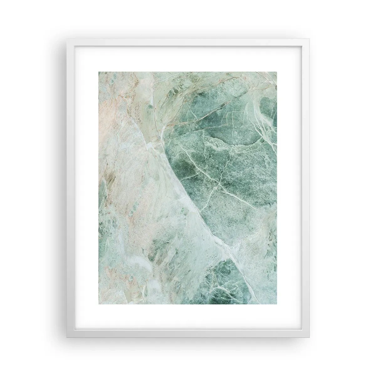 Poster in white frmae - Noble Coolness of a Stone - 40x50 cm