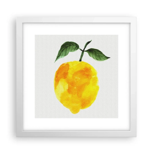 Poster in white frmae - How to Get the Taste of the Sun - 30x30 cm
