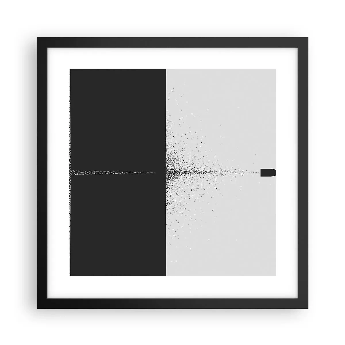 Poster in black frame - Straight to the Point - 40x40 cm