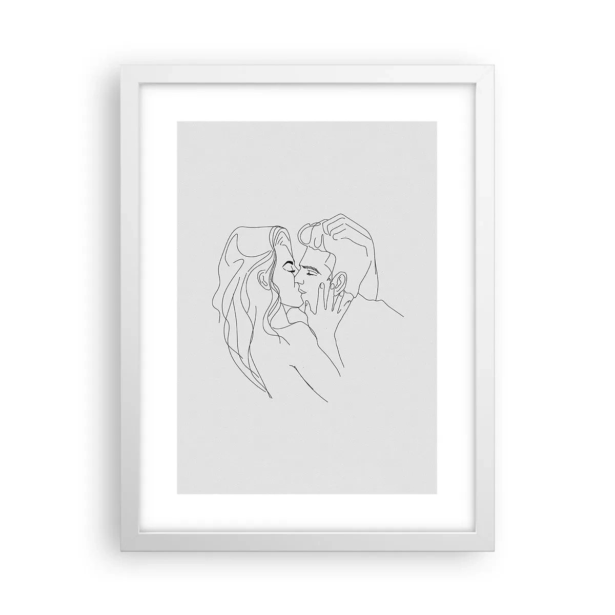 Poster in white frmae - With the Same Line - 30x40 cm