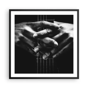 Poster in black frame - Artist's Prayer - 60x60 cm