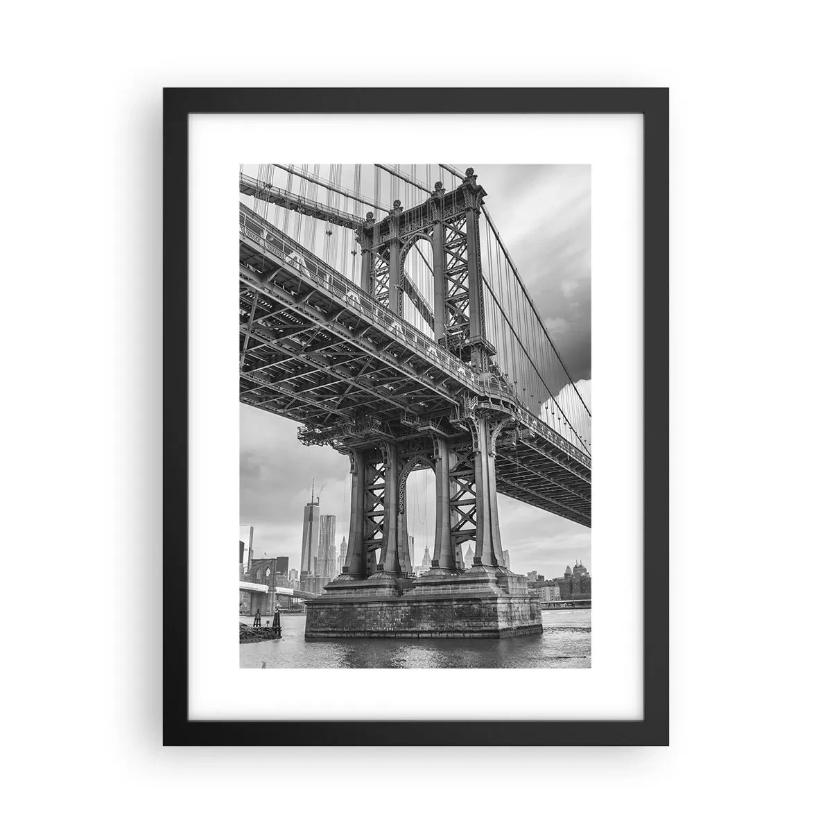 Poster in black frame - To the Heart of a City - 30x40 cm