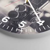Clock face with numbers