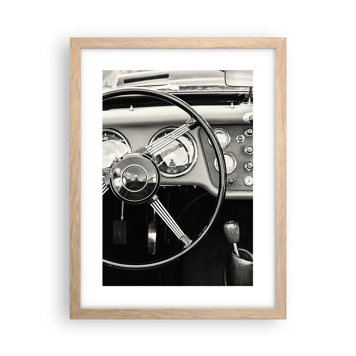Poster in light oak frame - Collector's Dream - 30x40 cm