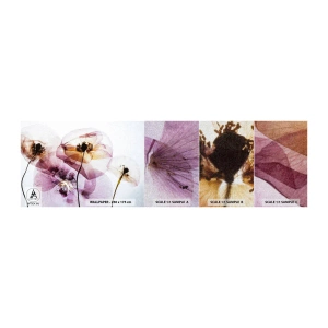 Photo Wallpaper Sample Premium Canvas - Flower Body Slide - Flowers, Garden, Piece - 100x30 cm