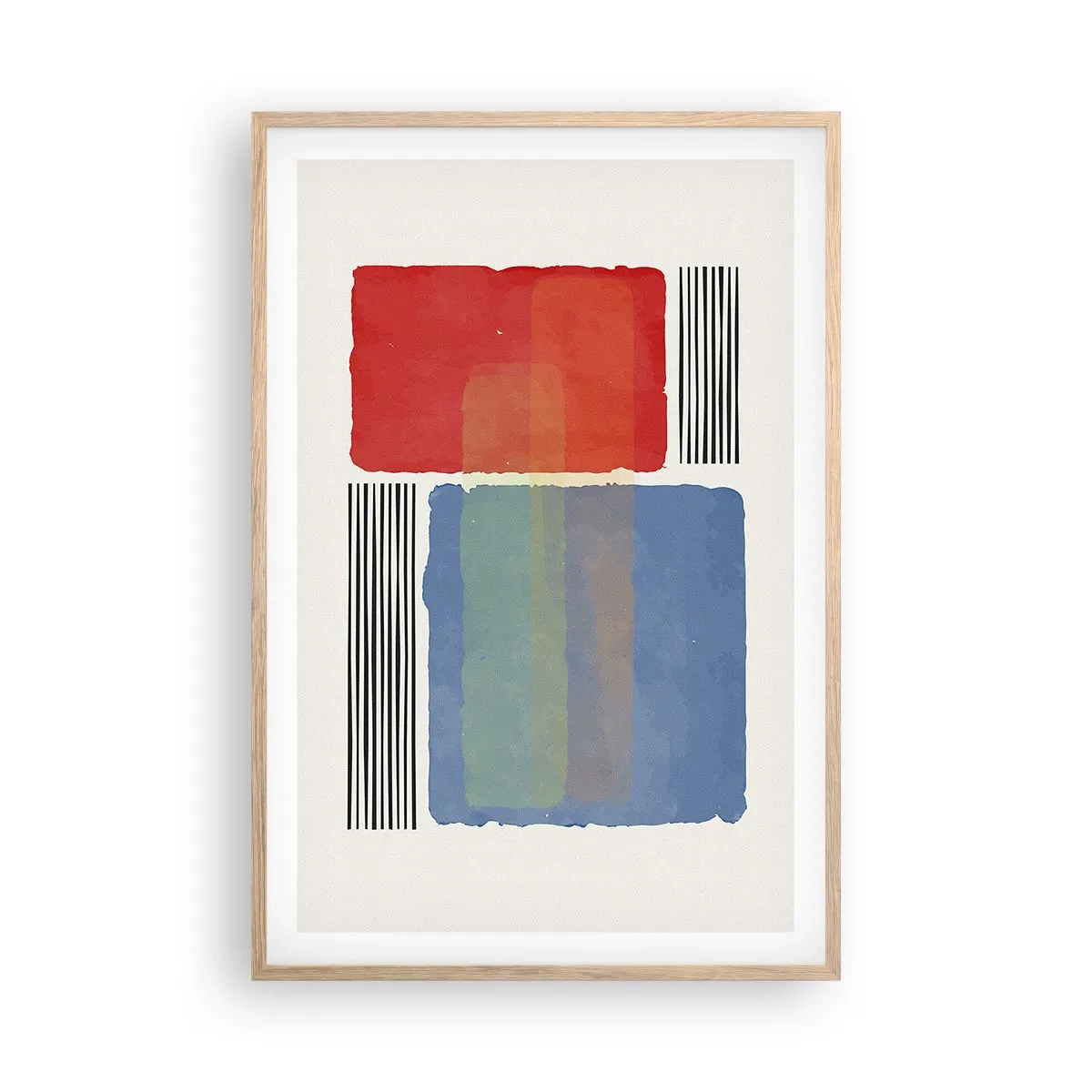 Poster in light oak frame - Spirit and Letter of Geometry - 61x91 cm