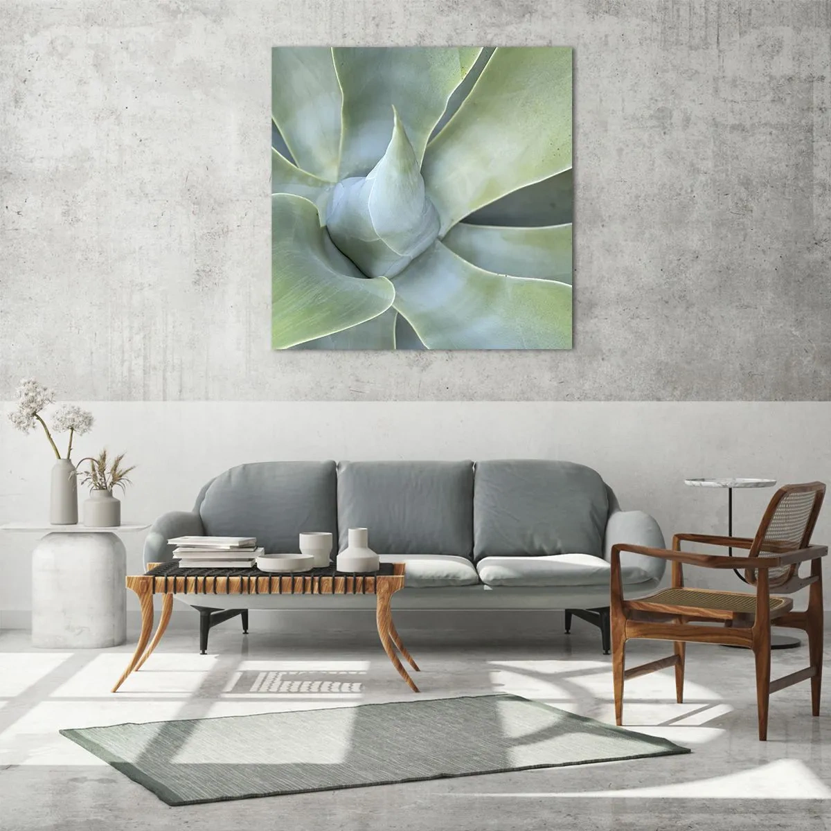 Glass picture - Birth of Green - 50x50 cm