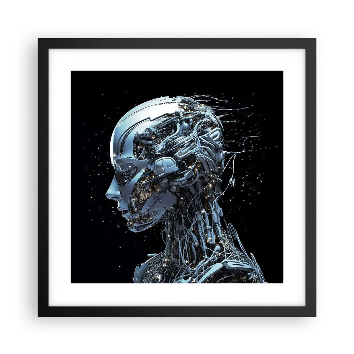 Poster in black frame - Technology Is a Woman - 40x40 cm