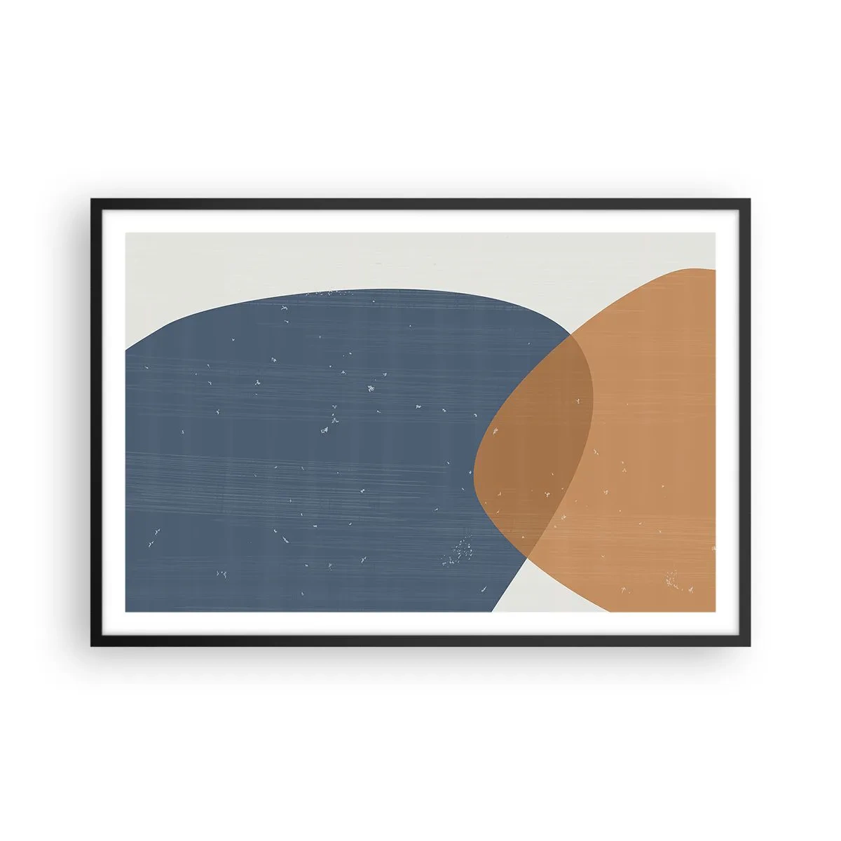 Poster in black frame - Ovals and Intersections - 91x61 cm