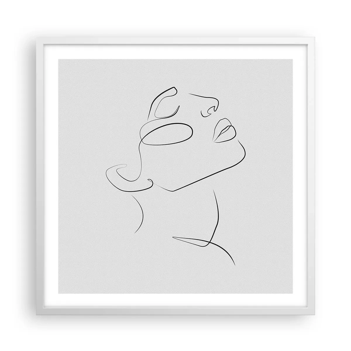 Poster in white frmae - Meanders of a Dream - 60x60 cm