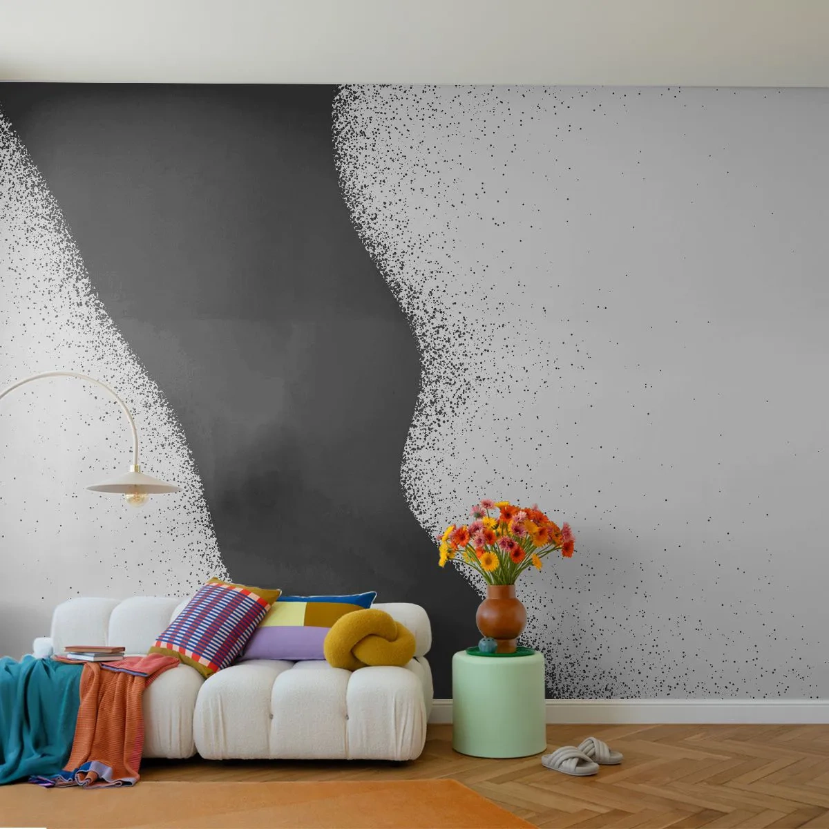 Photo Wallpaper Premium Sand - Fluid Balance - Abstraction, Piece, Minimalism - 100x70 cm
