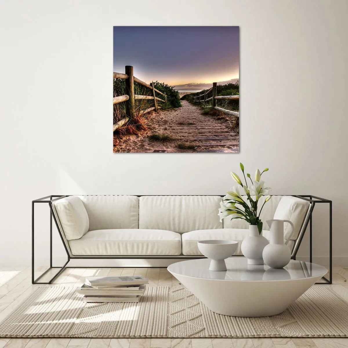 Glass picture - You Can See the Destination - 60x60 cm