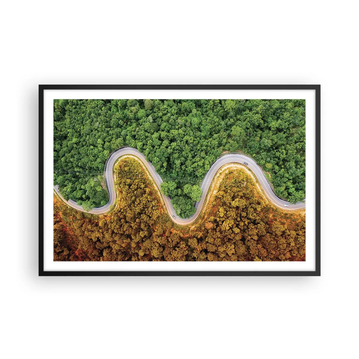 Poster in black frame - Borders and Breakthroughs - 91x61 cm